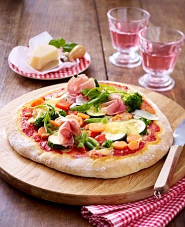 Italiaanse groenten pizza