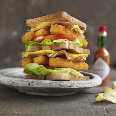 Visstick clubsandwich
