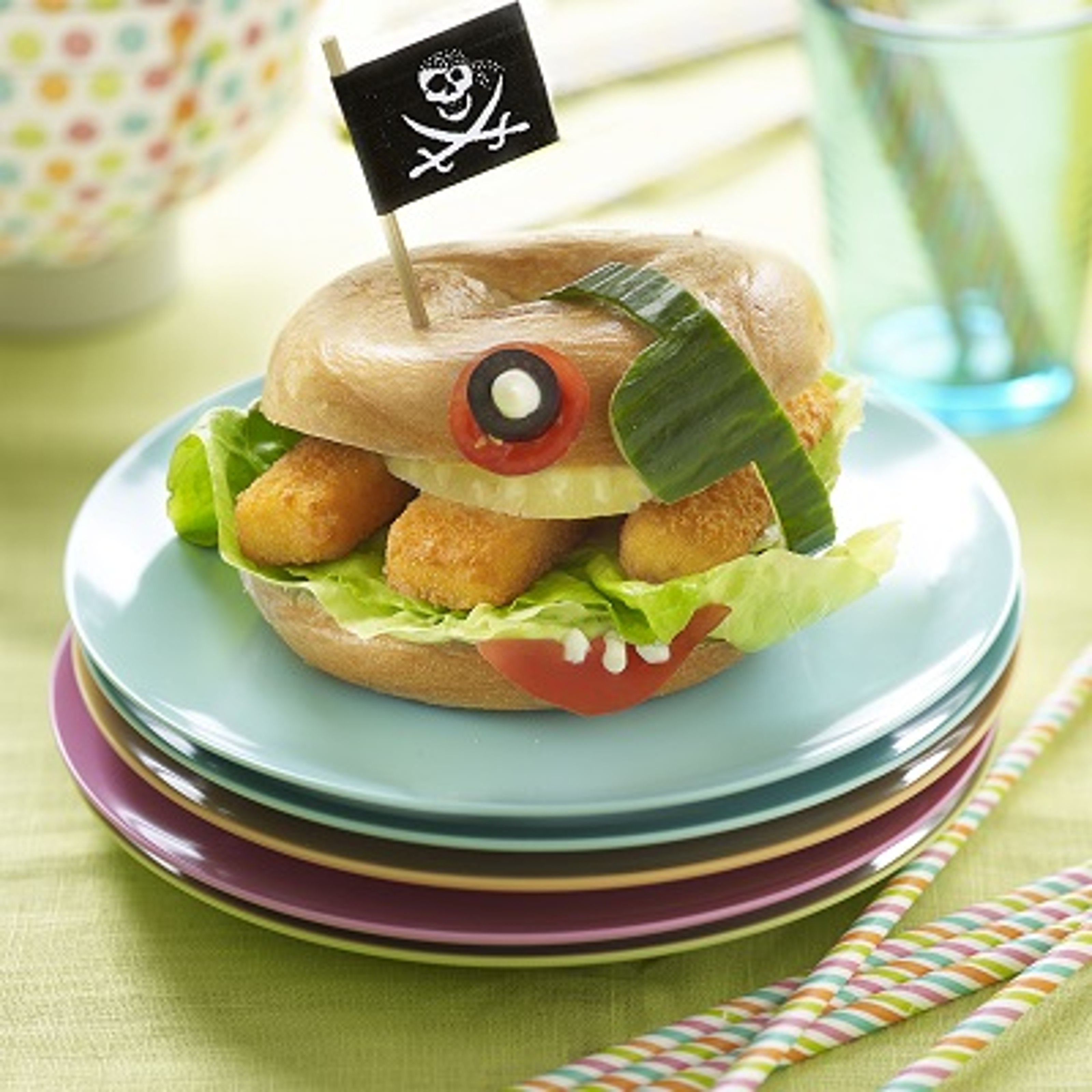 Broodje iglo Visstick - Piratenbagel
