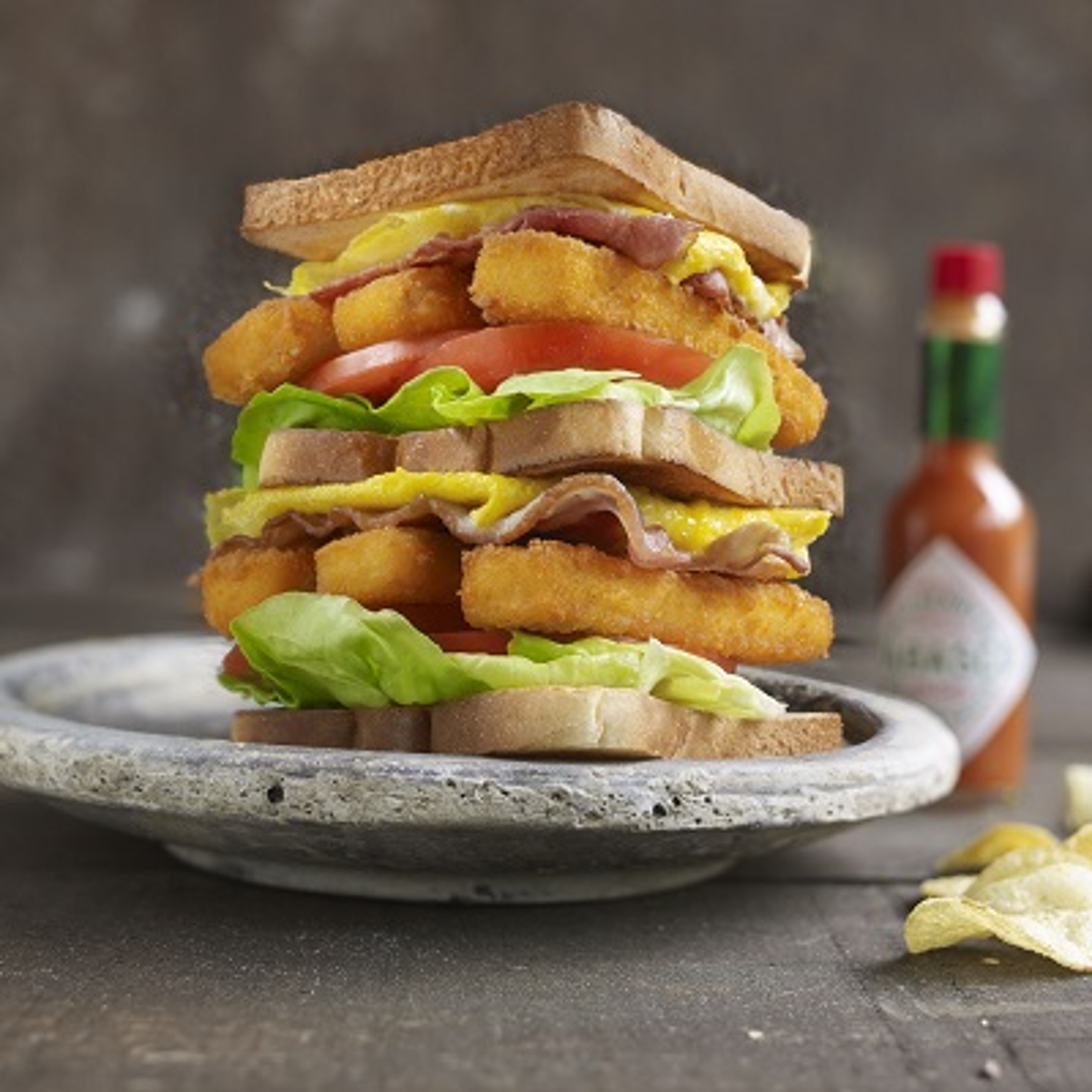 Broodje iglo Visstick - Club sandwich